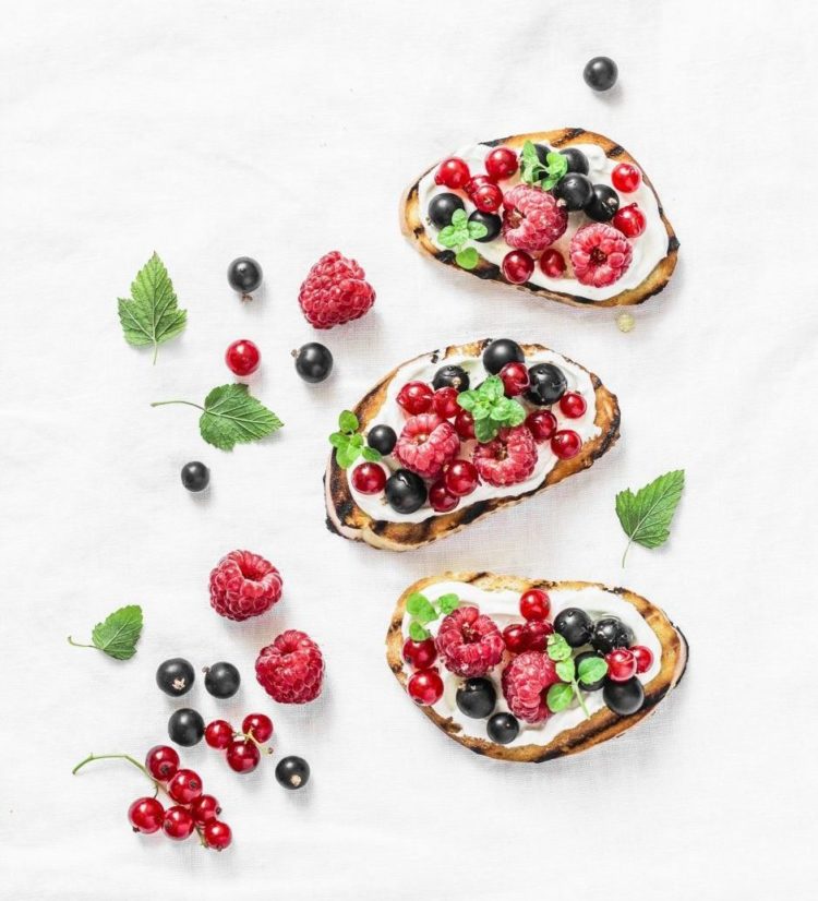 tartine fruits rouges