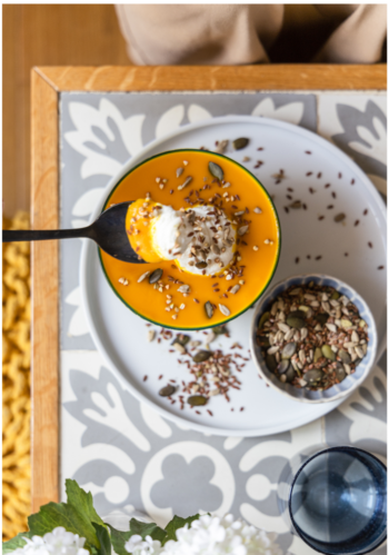 Soupe de potimarron au Petit Billy