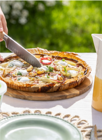 Tarte rhubarbe au Petit Billy