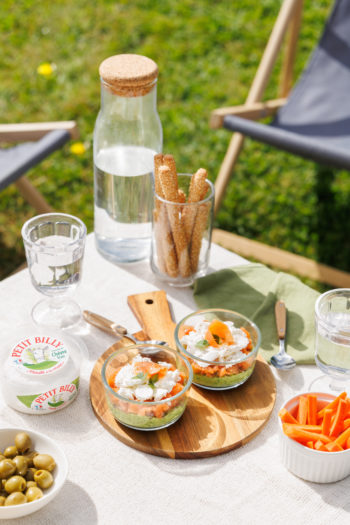 Verrines apéritives au Petit Billy