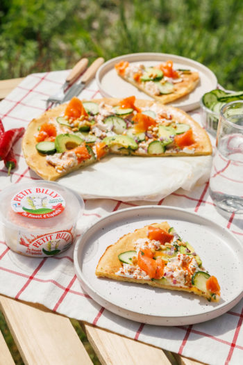 Tarte estivale au chèvre frais